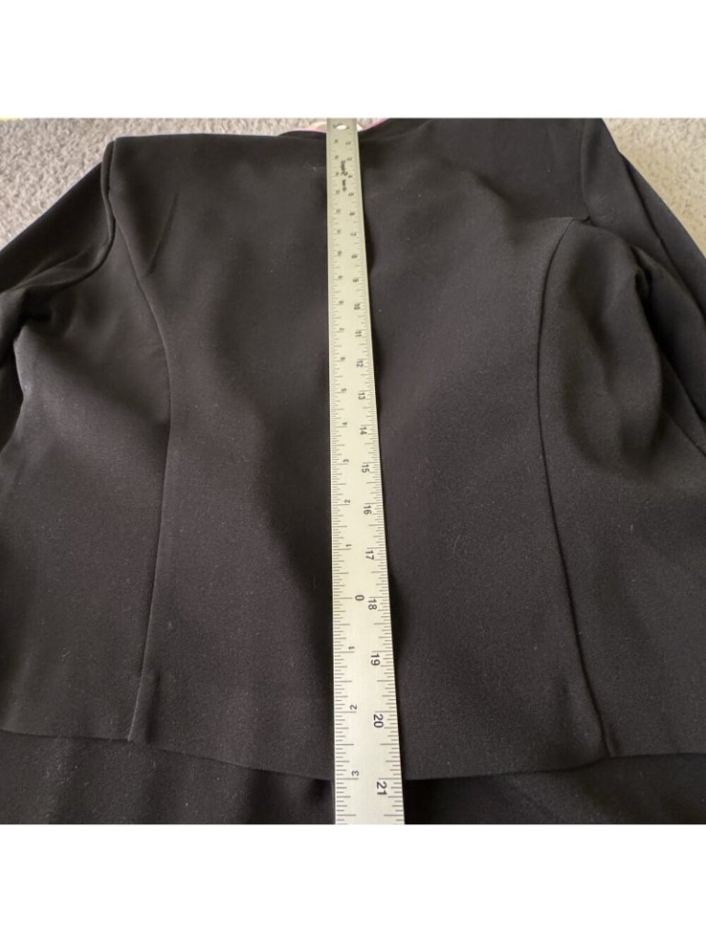 Mid-Century Style Suit 3pc Women's Sz 8 Jacket Black Knit Pink Satin Midi Skirt - Picture 6 of 16